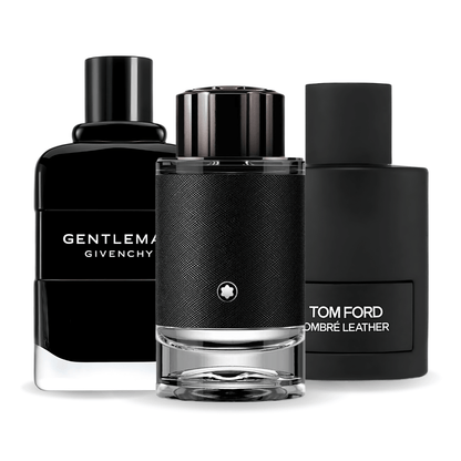 Combo de 3 perfumes Tom Ford Ombre Leather,  Givenchy Gentleman, Montblanc Explorer 100ml
