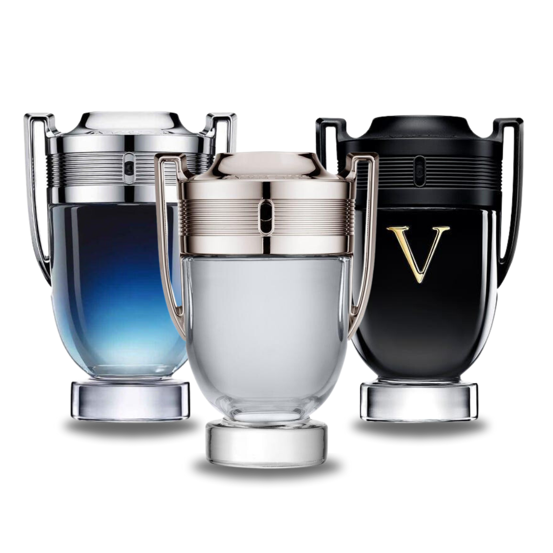 Combo de 3 perfumes Paco Rabanne: INVICTUS LEGEND, INVICTUS e INVICTUS VICTORY 100ml